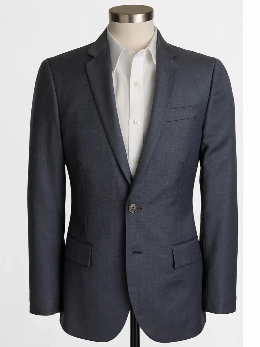 J Crew Blazer Men's Wool Thompson Suit Jacket Sport Coat Navy Blue Sz 46R